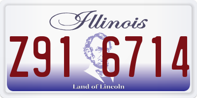 IL license plate Z916714