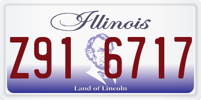 IL license plate Z916717