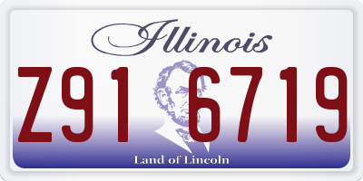 IL license plate Z916719
