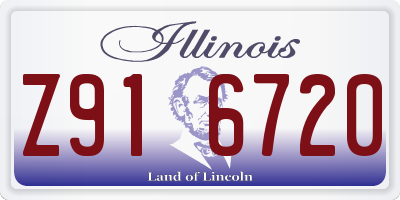 IL license plate Z916720