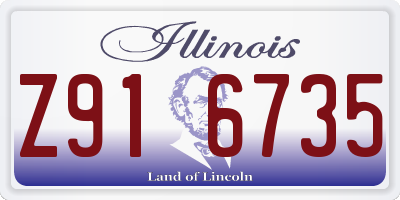 IL license plate Z916735