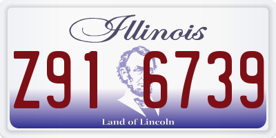 IL license plate Z916739