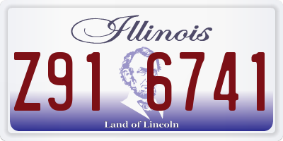 IL license plate Z916741