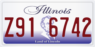 IL license plate Z916742
