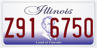 IL license plate Z916750