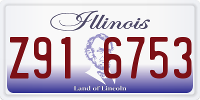 IL license plate Z916753