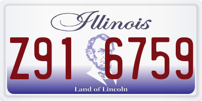 IL license plate Z916759