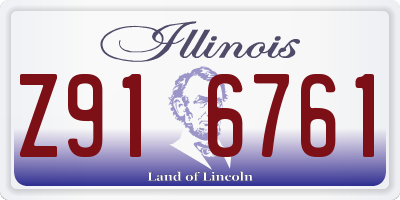 IL license plate Z916761