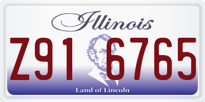 IL license plate Z916765