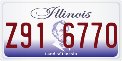 IL license plate Z916770
