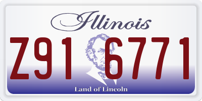 IL license plate Z916771