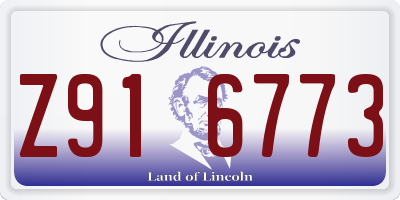 IL license plate Z916773