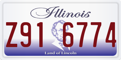 IL license plate Z916774