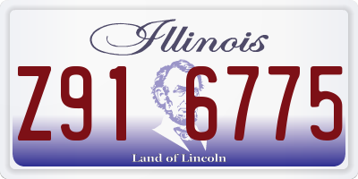 IL license plate Z916775