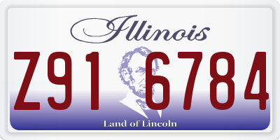 IL license plate Z916784