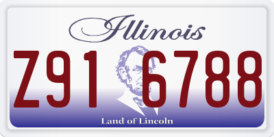 IL license plate Z916788