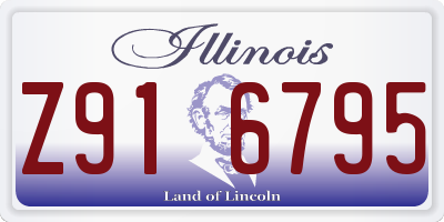 IL license plate Z916795