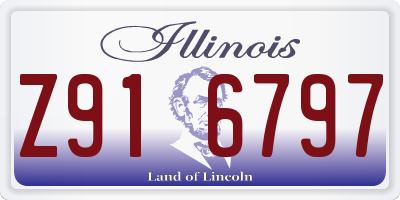 IL license plate Z916797