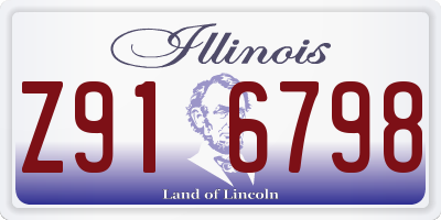 IL license plate Z916798