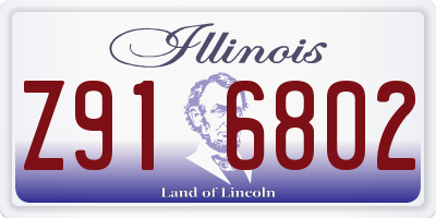 IL license plate Z916802