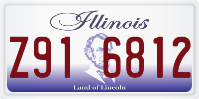 IL license plate Z916812