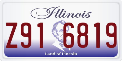 IL license plate Z916819