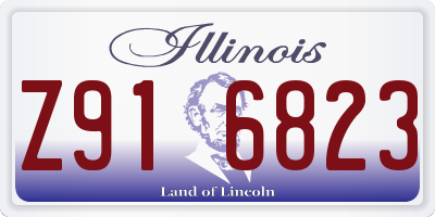 IL license plate Z916823