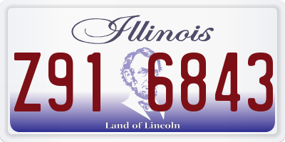 IL license plate Z916843