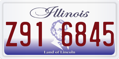 IL license plate Z916845