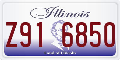 IL license plate Z916850
