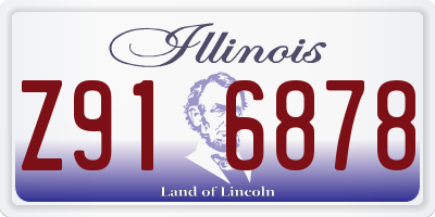 IL license plate Z916878