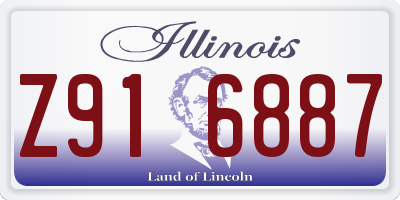 IL license plate Z916887