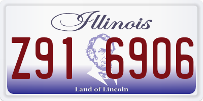 IL license plate Z916906