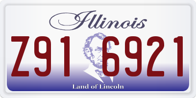 IL license plate Z916921