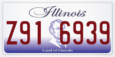 IL license plate Z916939