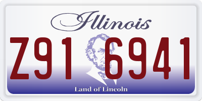 IL license plate Z916941