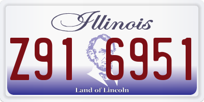 IL license plate Z916951