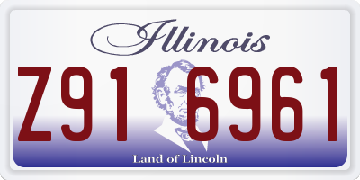 IL license plate Z916961