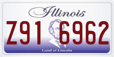IL license plate Z916962