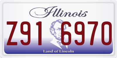 IL license plate Z916970