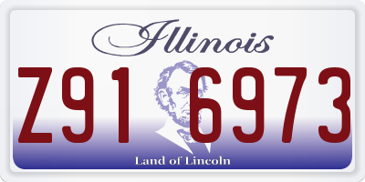 IL license plate Z916973