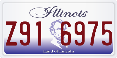 IL license plate Z916975