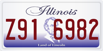 IL license plate Z916982