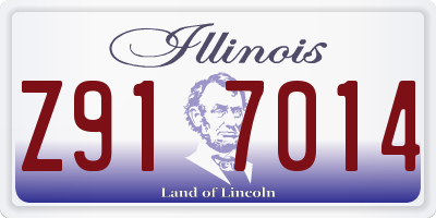 IL license plate Z917014