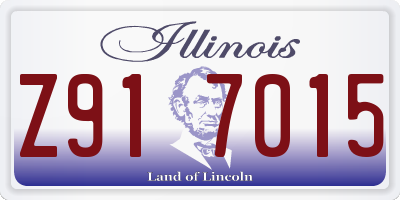 IL license plate Z917015