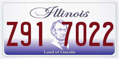 IL license plate Z917022