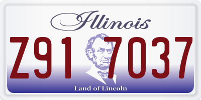 IL license plate Z917037