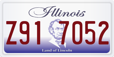 IL license plate Z917052
