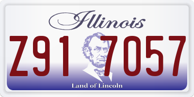 IL license plate Z917057