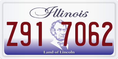 IL license plate Z917062